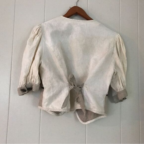 Vintage Linen Bavarian Blouse and Skirt by MEICO (42) - Picture 12 of 16